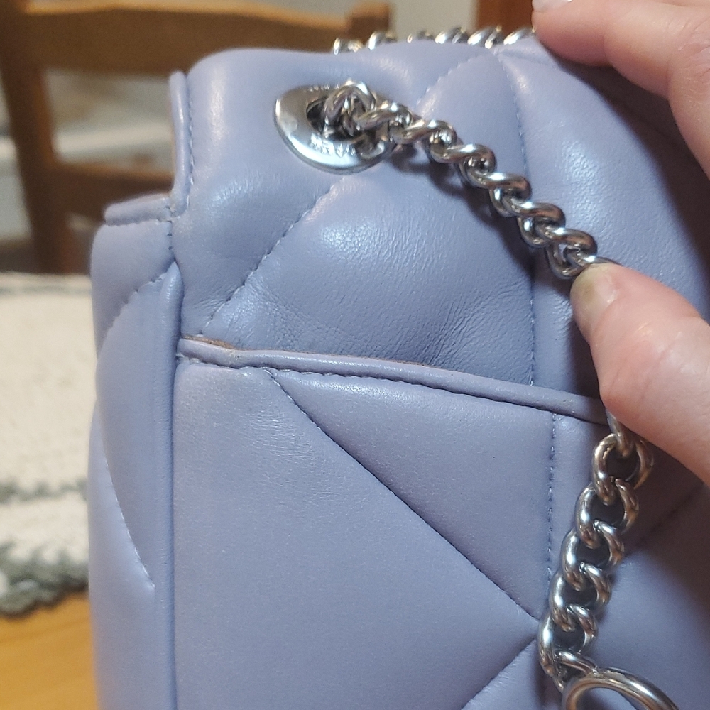 Coach Light Purple Quilted Crossbody Bag - Picture 7 of 10